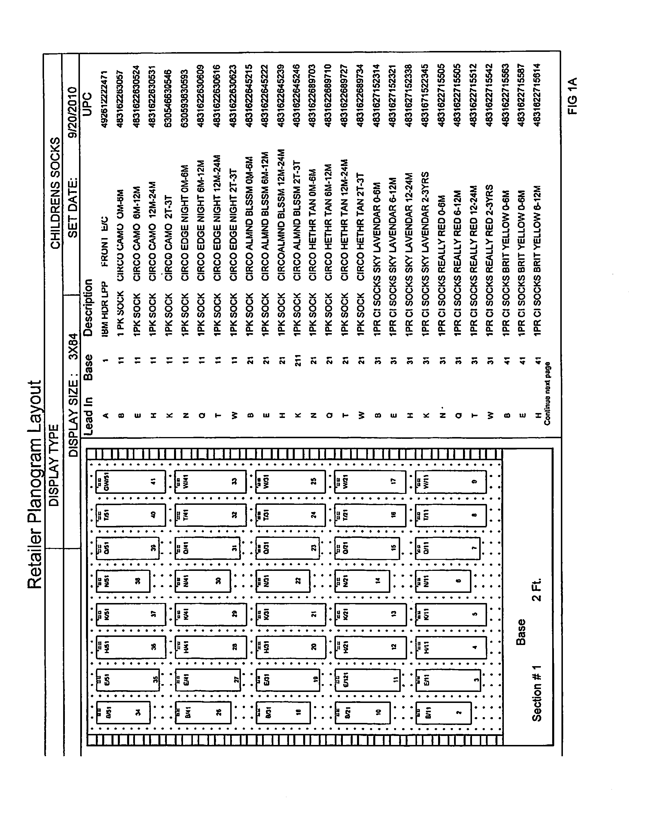 Projected image planogram system