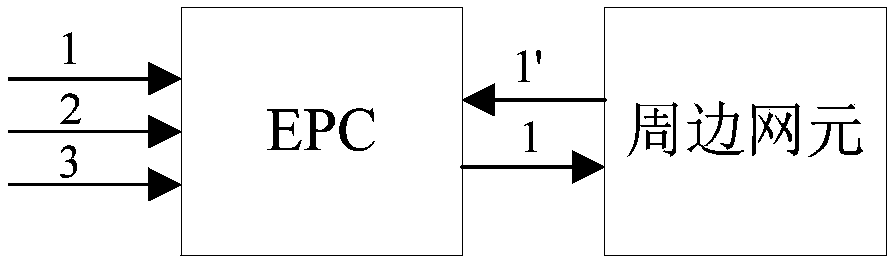 EPC network data processing method and apparatus, and EPC network