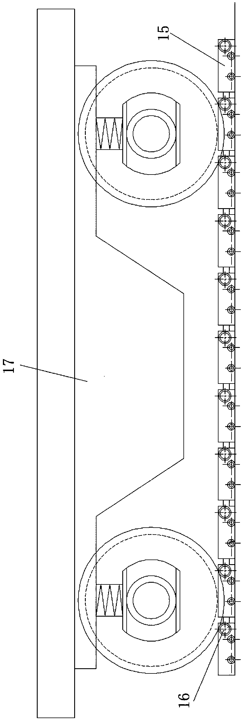 A hydraulically driven transfer device