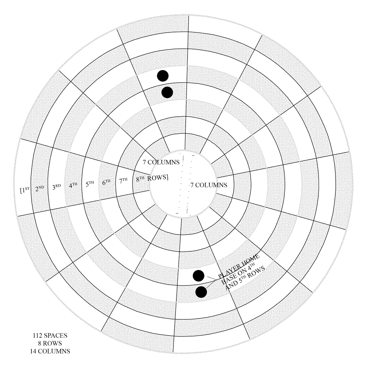 Circular Checkered Game Board and Method of Play