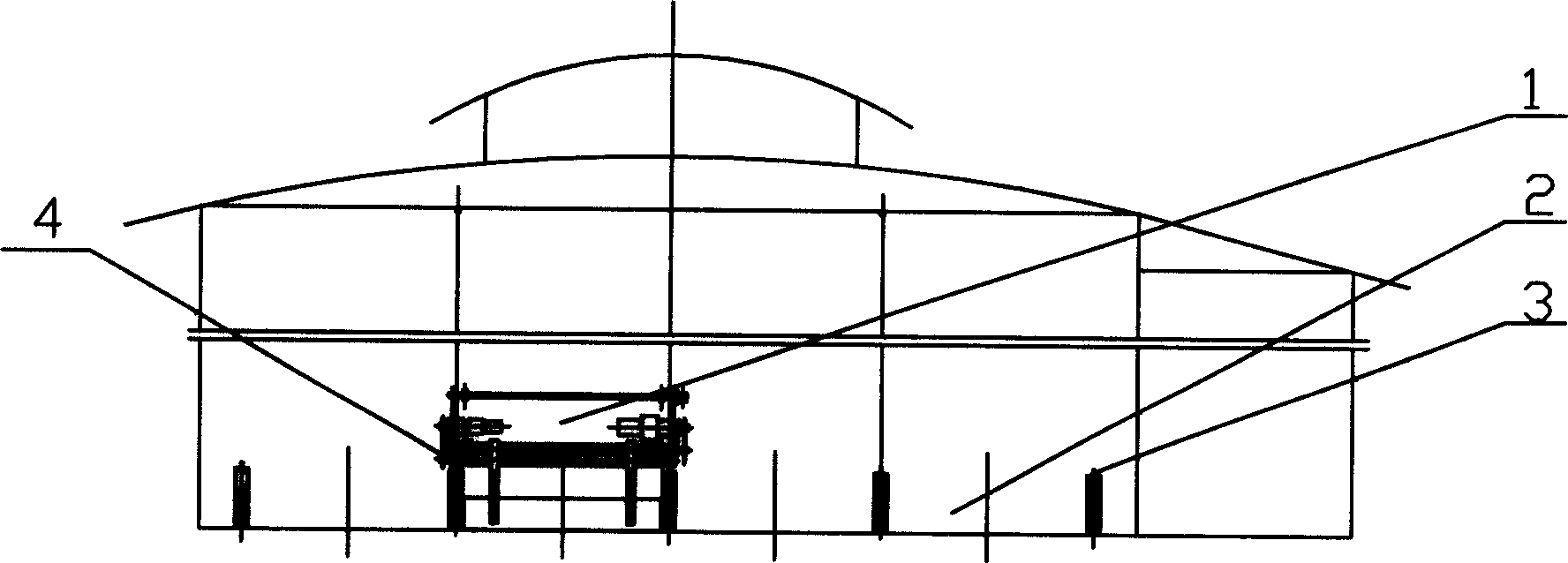 Multi-tank type rotating digging turnover mixing apparatus