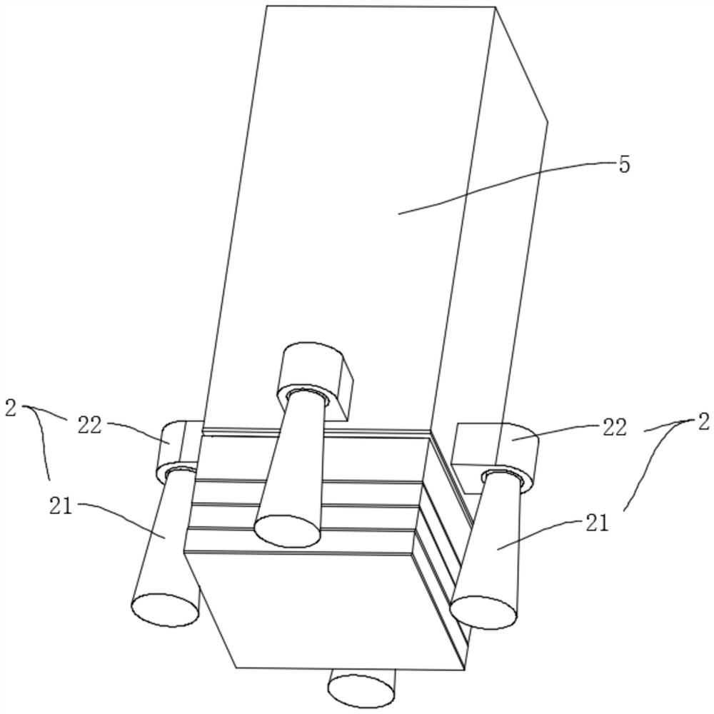 A three-dimensional shock-absorbing vibration-isolation bearing for a building