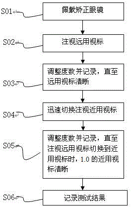 Scene simulation optometric method