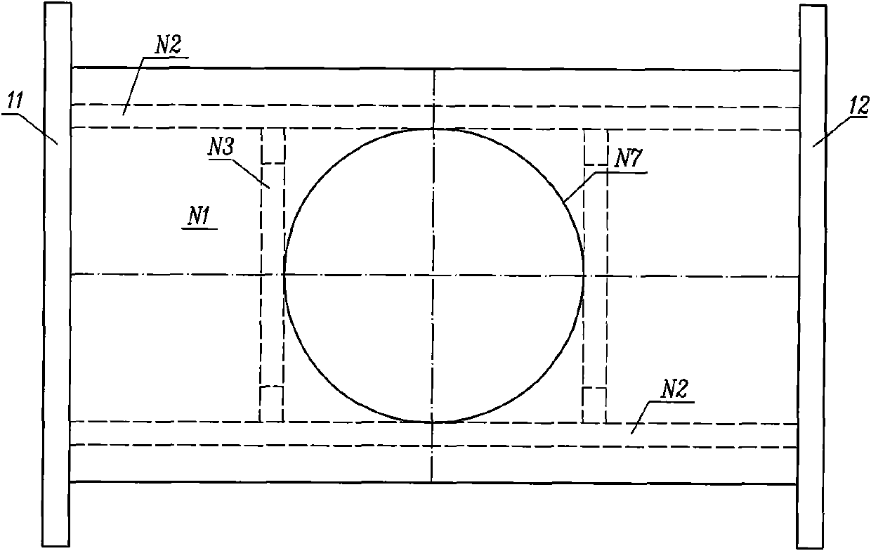 Overall composite towing beam arching structure for railway steel truss girder cable-stayed bridge