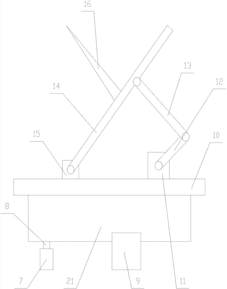 Easy-to-maintain and antenna angle-adjustable intelligent communication rod