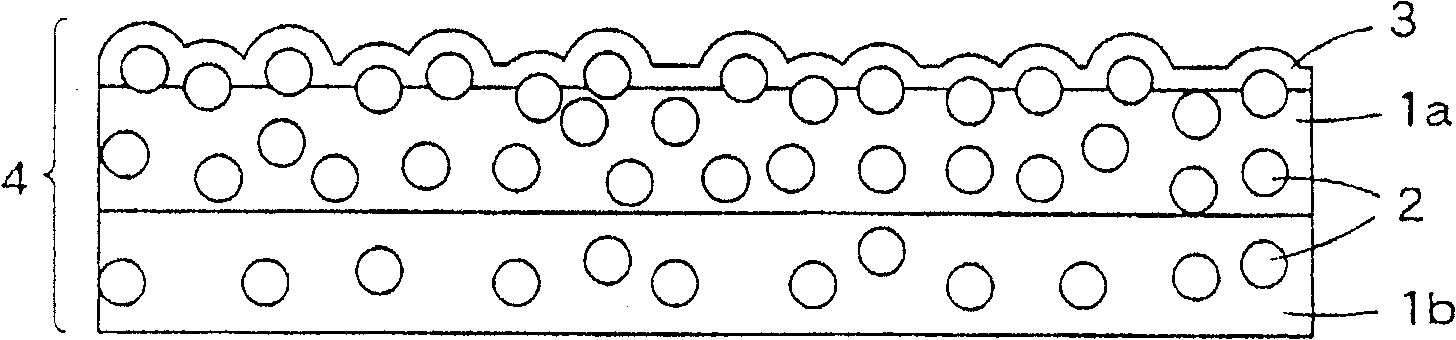 Transmitting screen-use light diffusing member