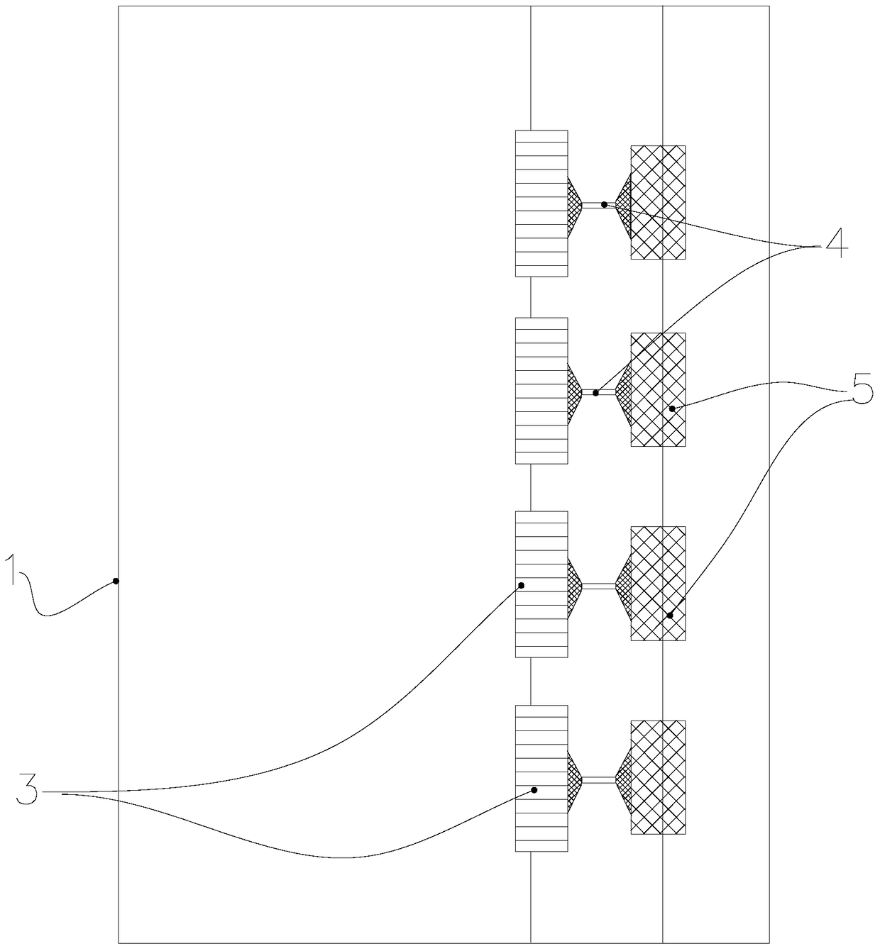 Connection structure and connection method of nuclear power plant reactor protection system