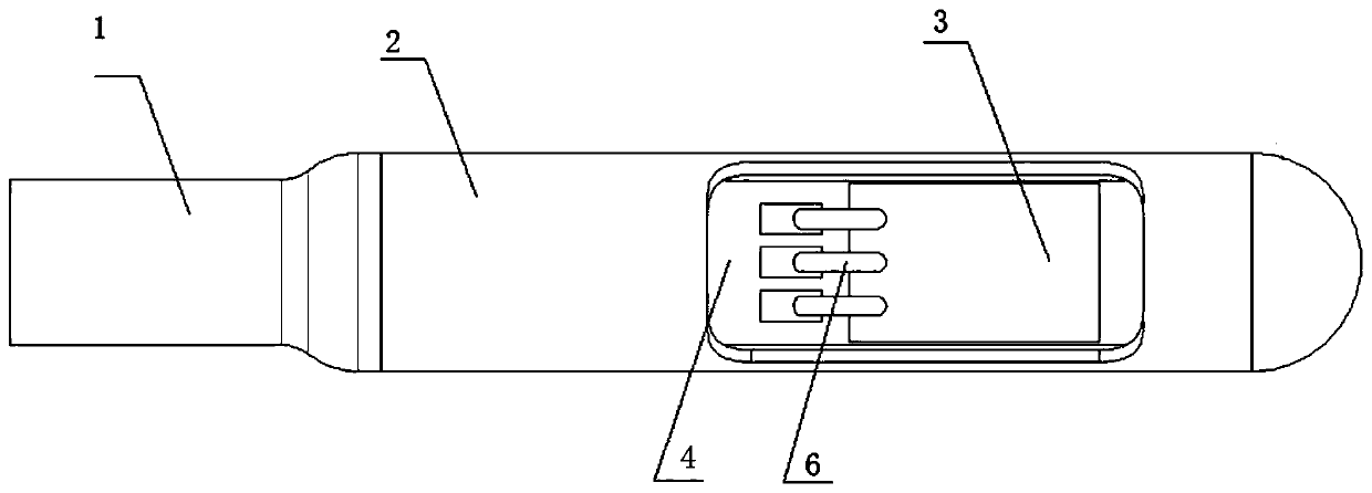 Probe package structure of human body pressure measuring sensor