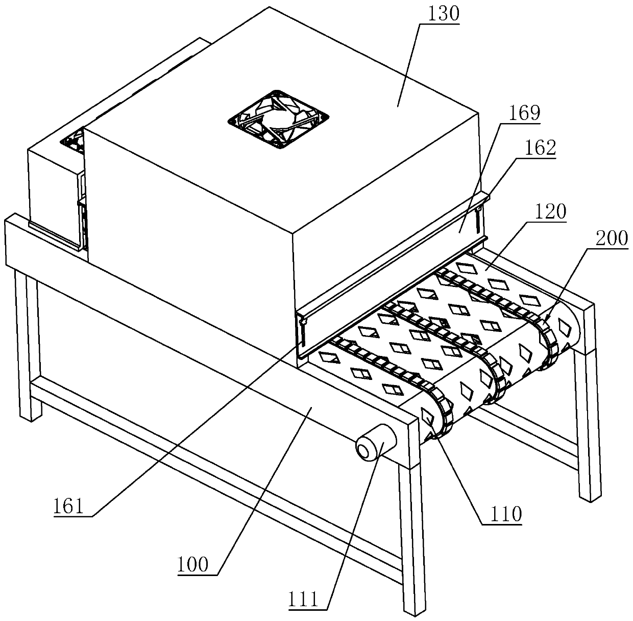 Tunnel furnace for terminal cable and use method of tunnel furnace