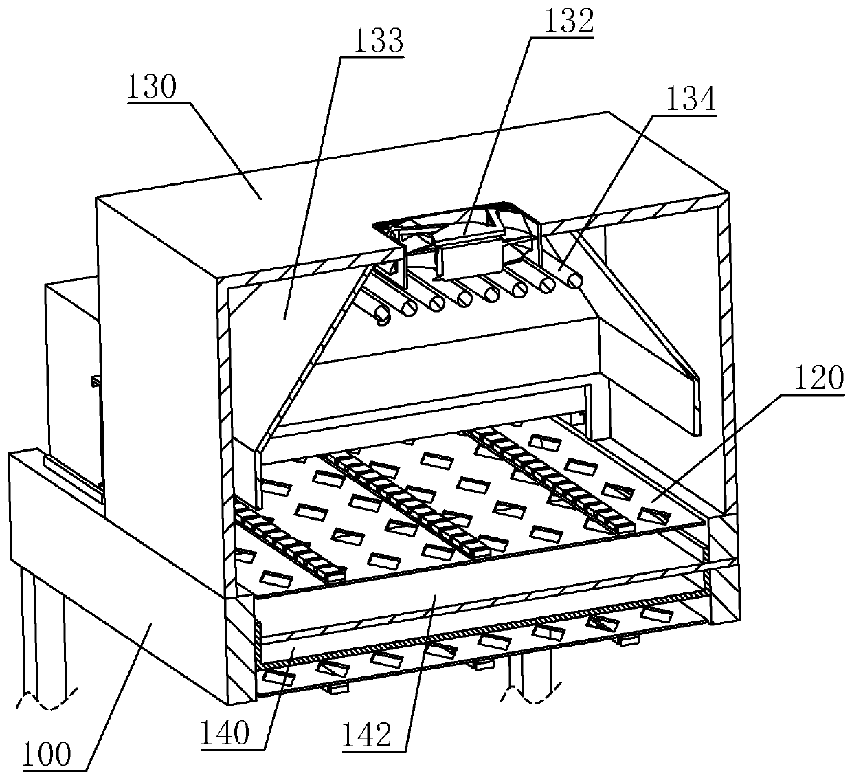 Tunnel furnace for terminal cable and use method of tunnel furnace