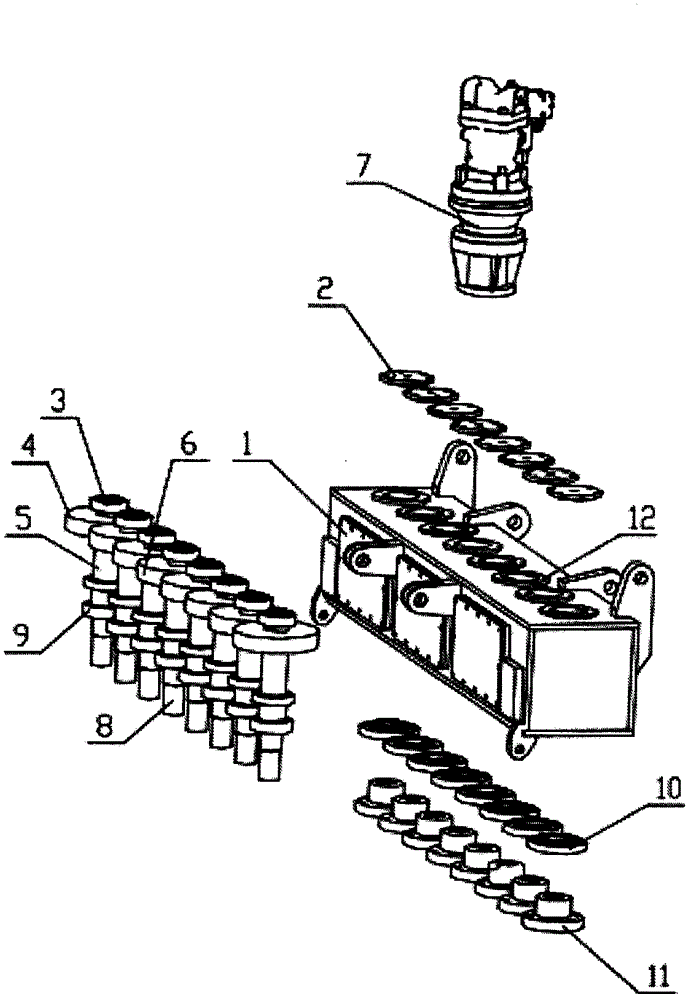 Friction wheel transmission type ridge crushing box