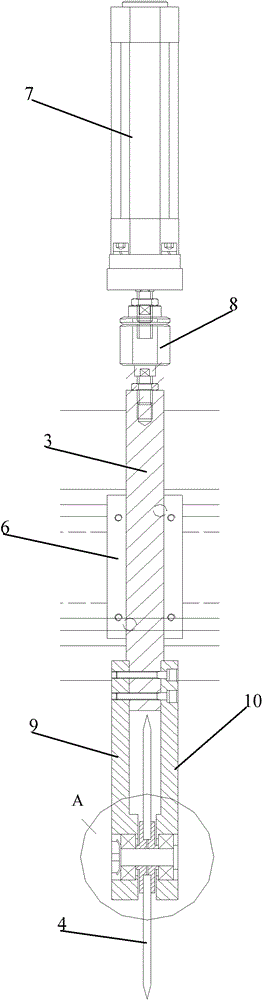 Longitudinal cutting device for rubber sheet cooler