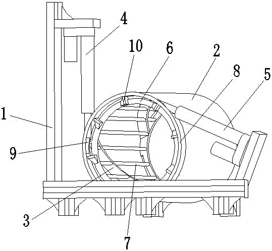 Spiral type ash clearing device driven by dual-electric push rod and working method thereof