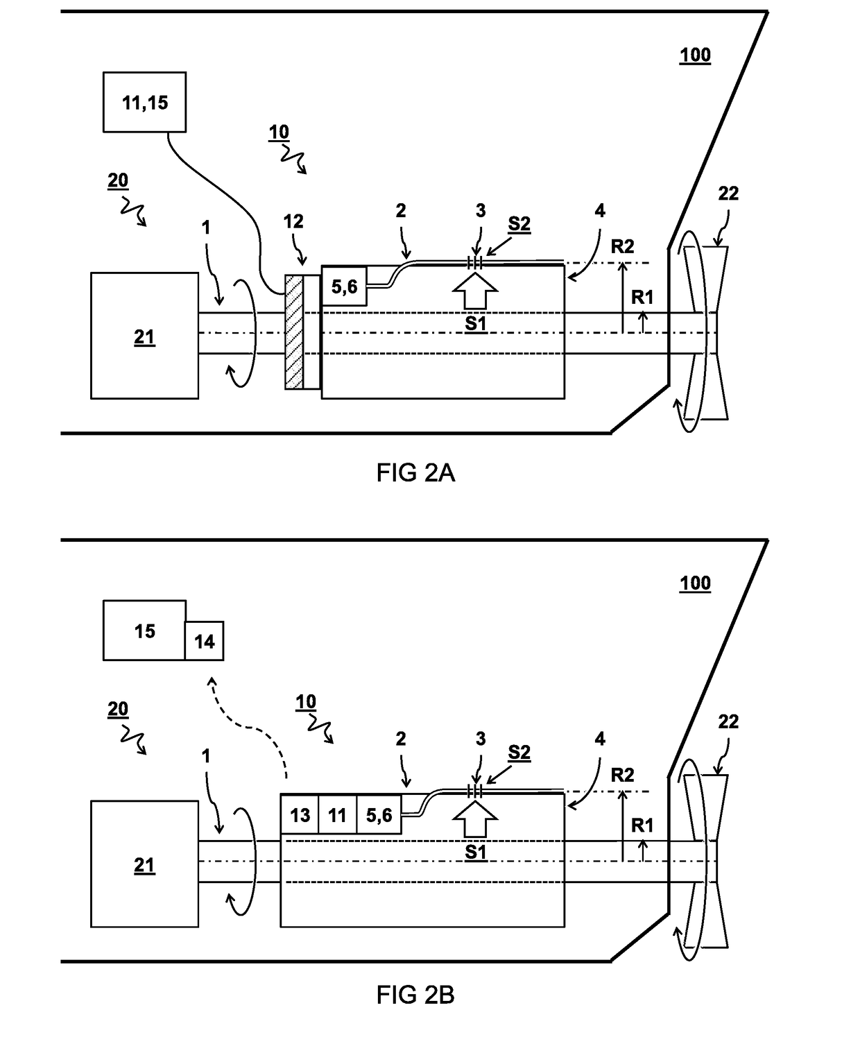 Sensor system and method for monitoring a powertrain