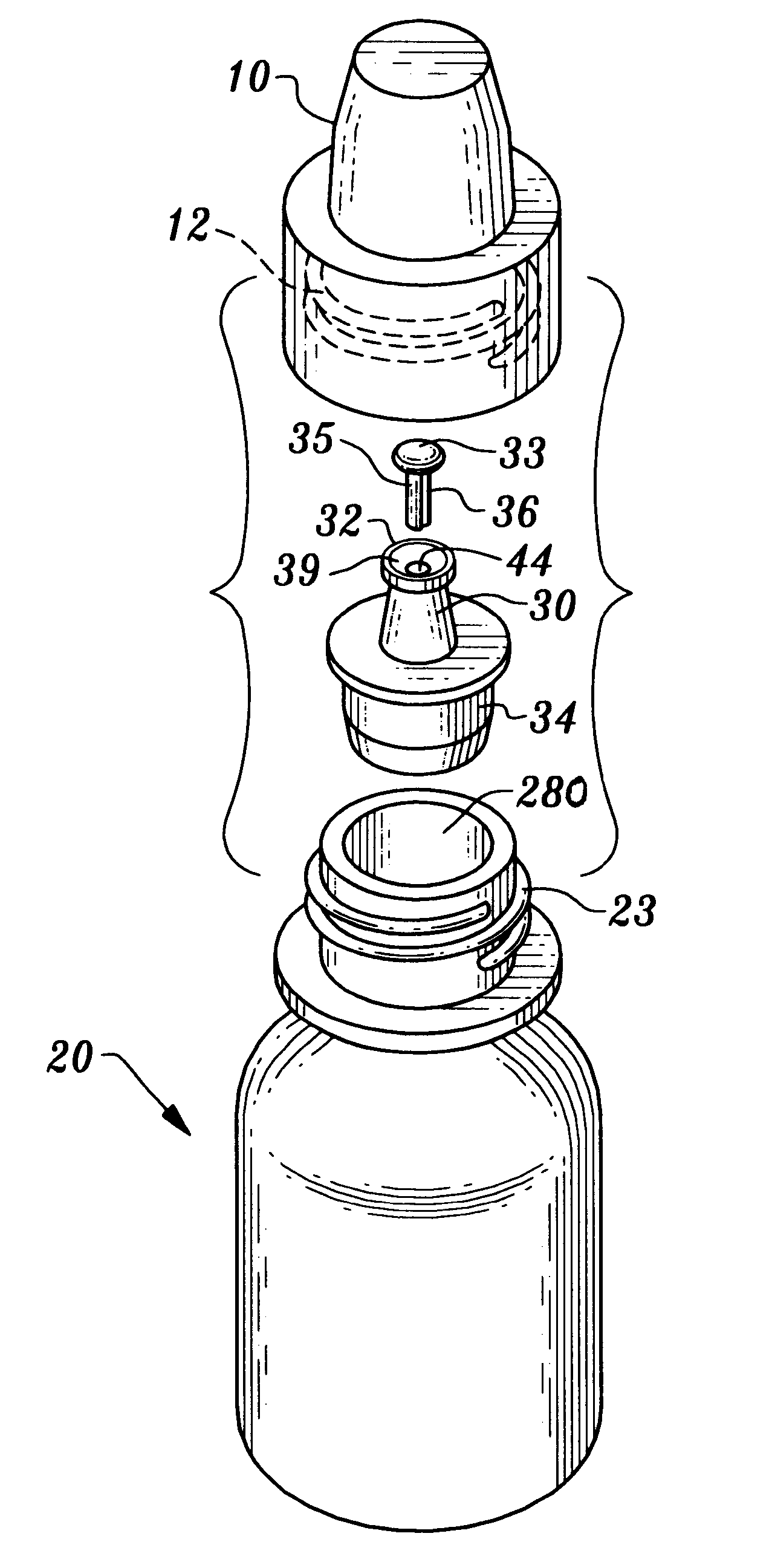 Precise instilation eye dropper tip