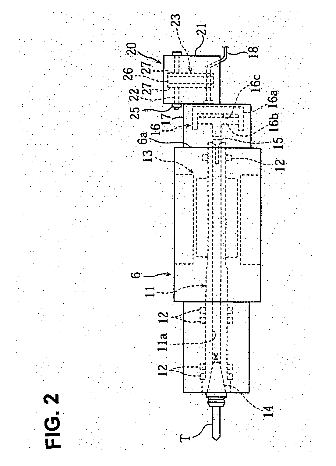 Chattering vibration inhibiting mechanism of machine tool