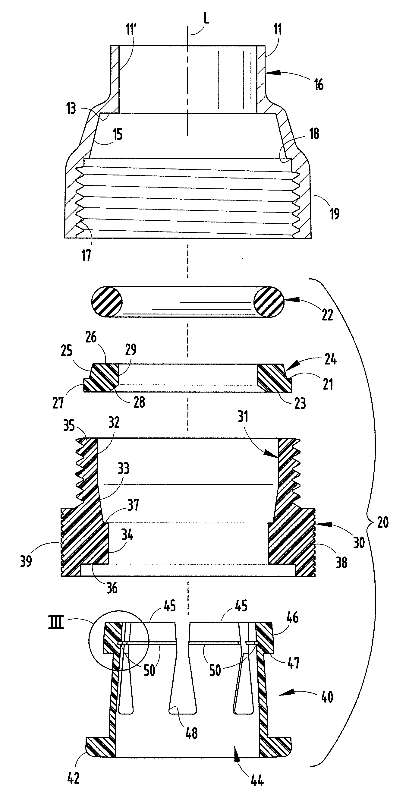 Push-twist connector