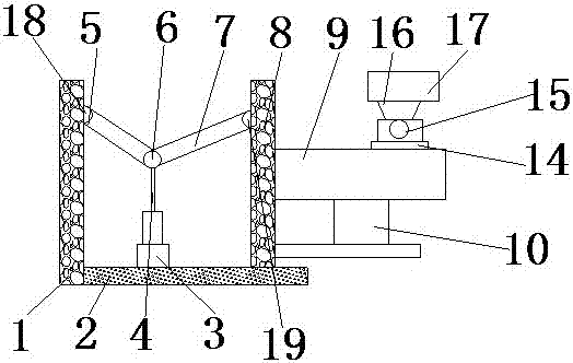 Supporting device for a monitor camera