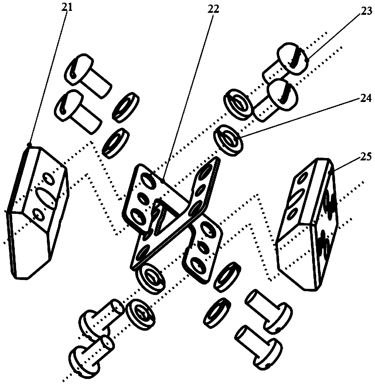 One-dimensional quick reflector, two-dimensional quick reflector and flexible supporting structures thereof