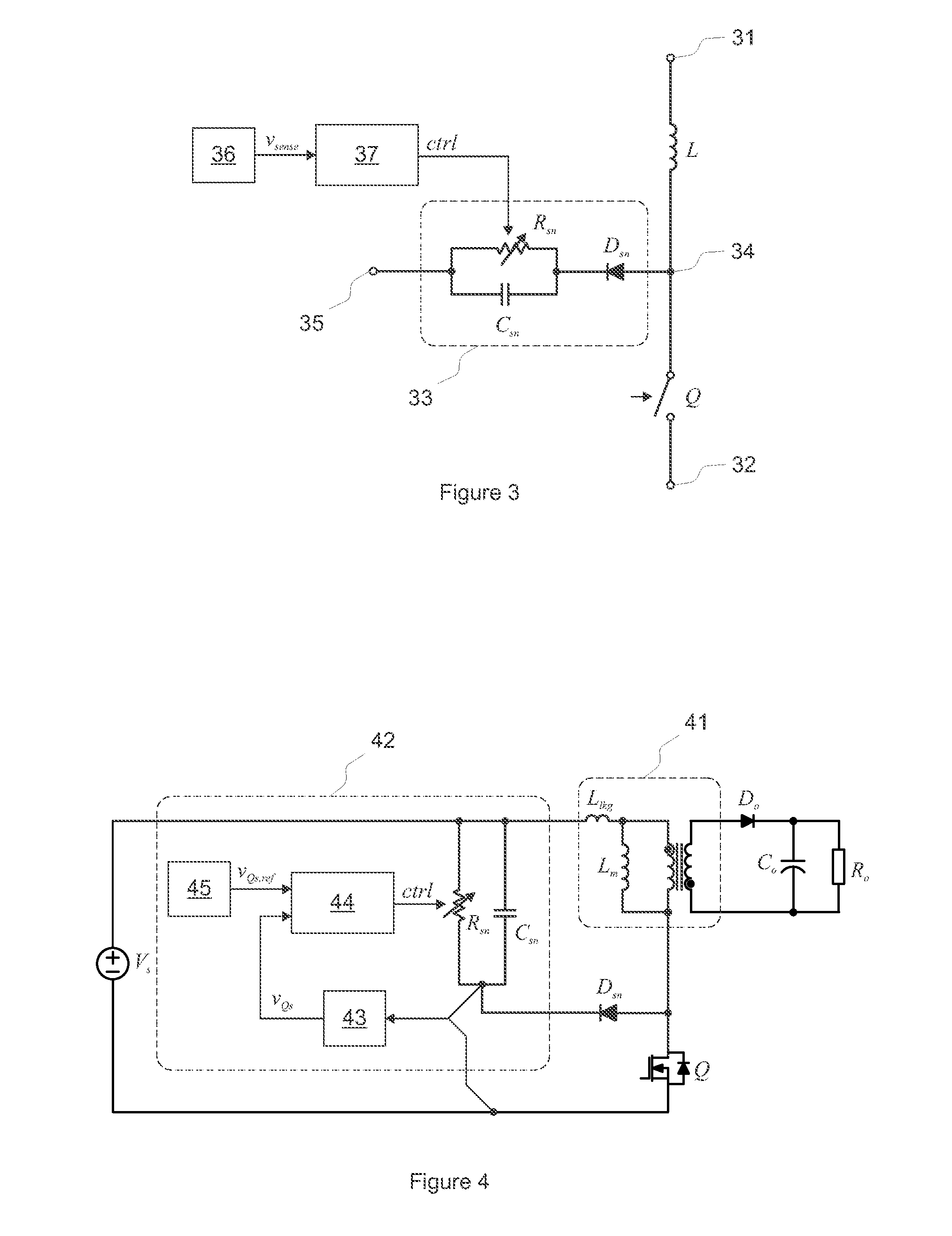 Adaptive rcd snubber and method for switching converter