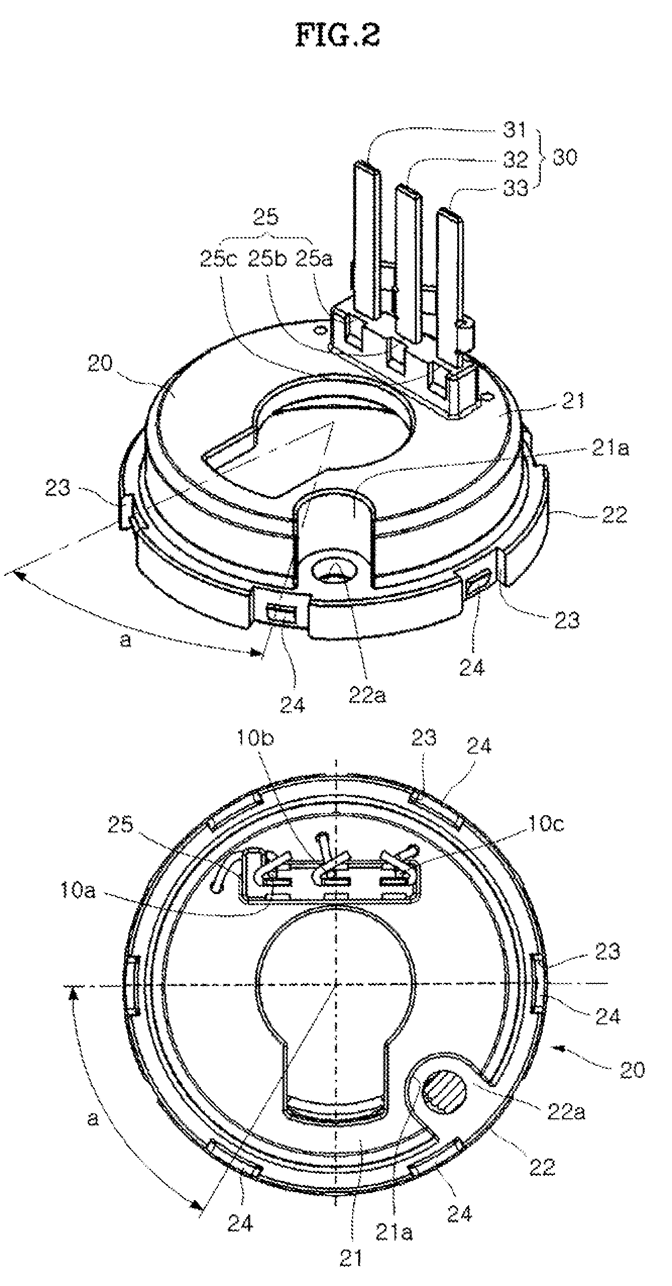 Brushless DC motor for fuel pump