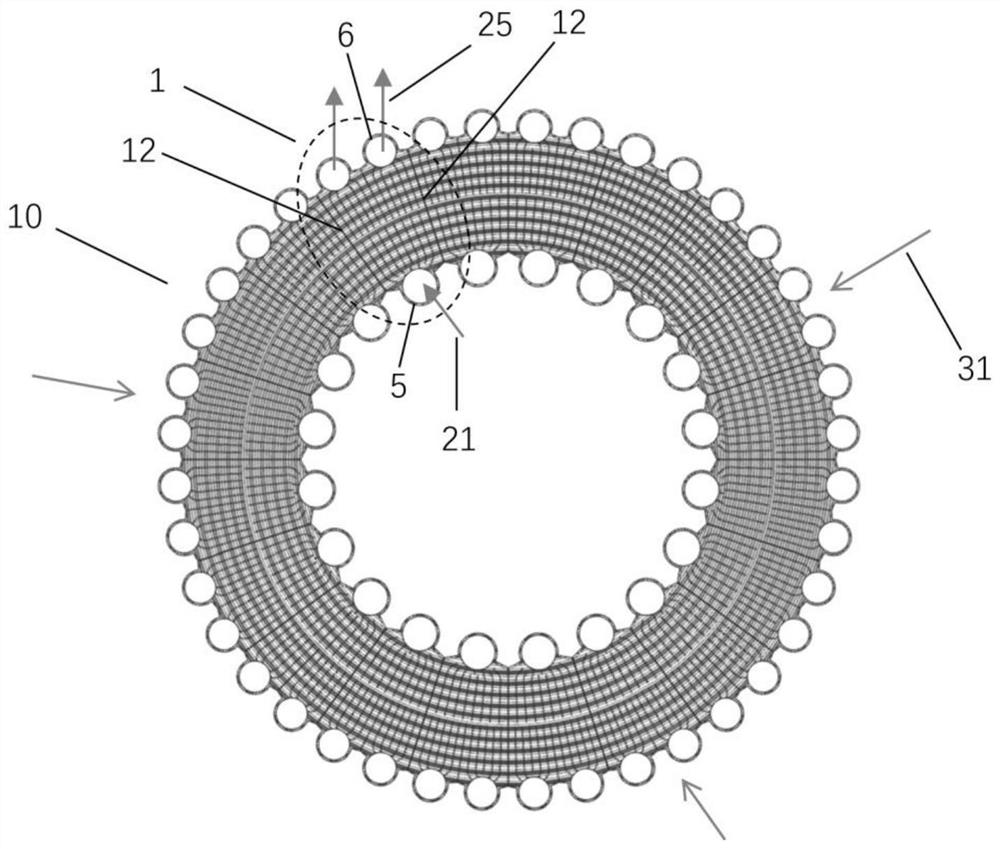 Additive manufacturing annular micro-channel heat exchanger and machining method thereof