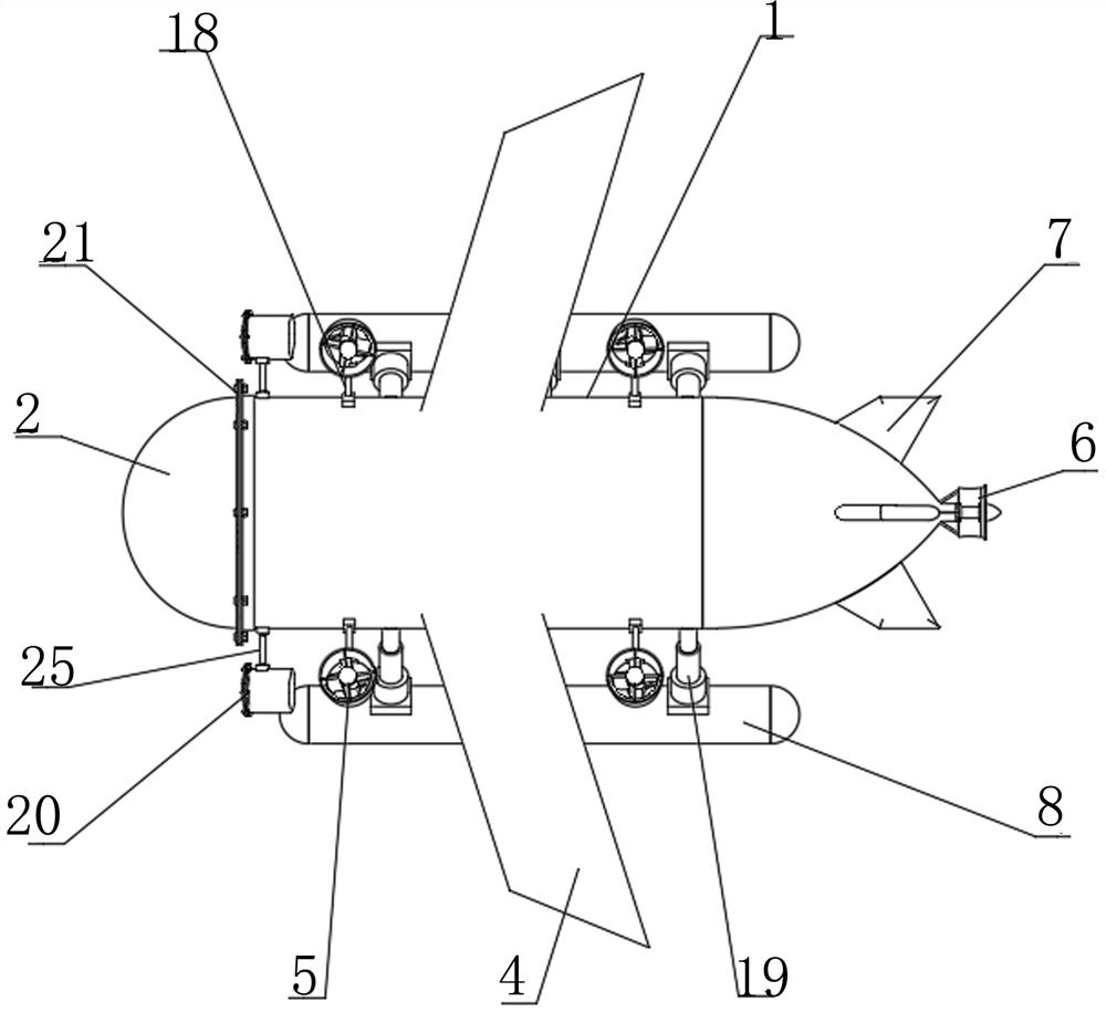 Vector propulsion hybrid drive underwater robot