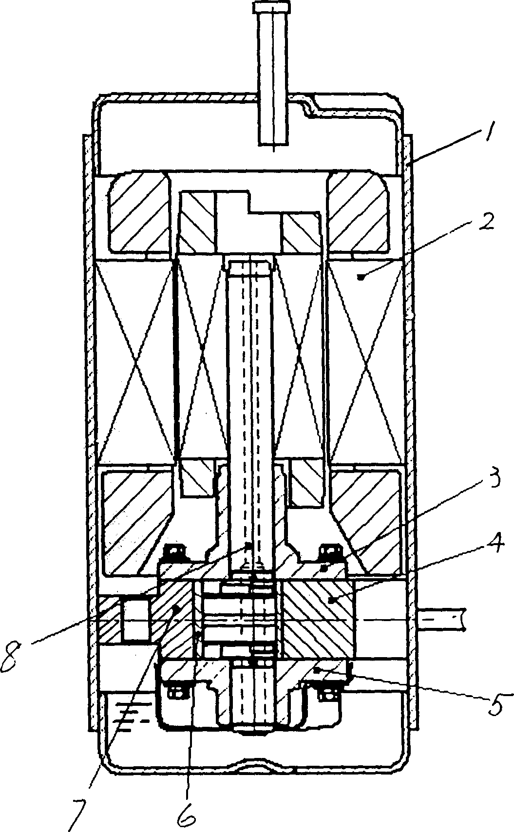 Integral piston with embedded blades and its manufacture