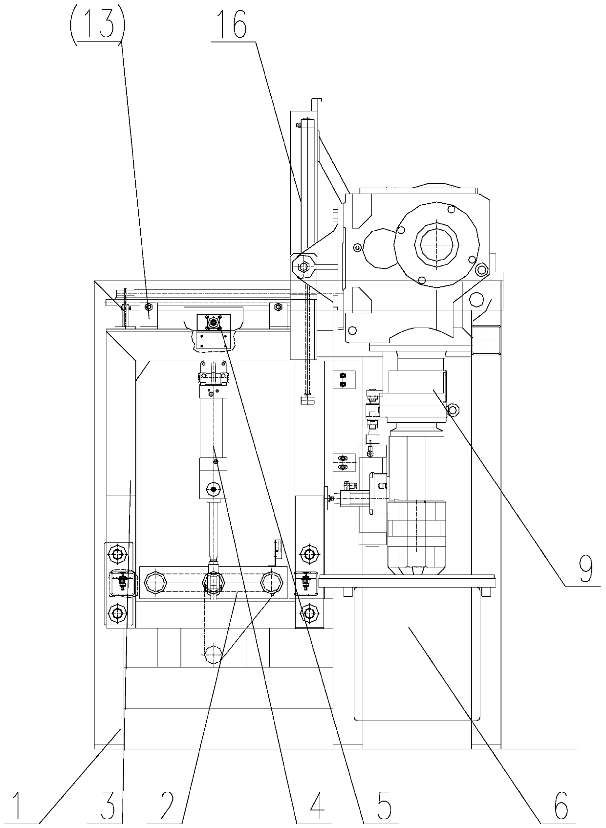 A carton turning machine