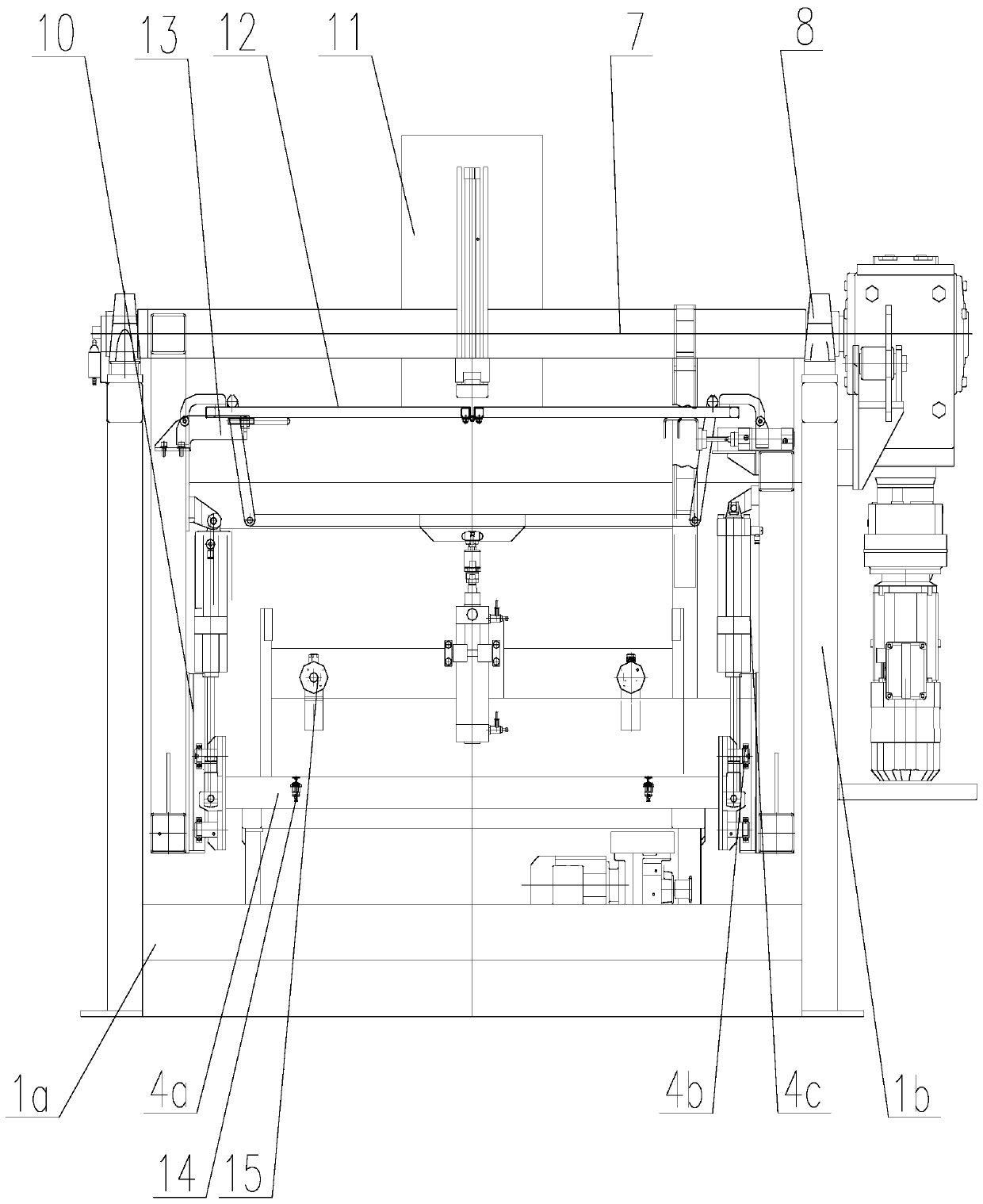 A carton turning machine