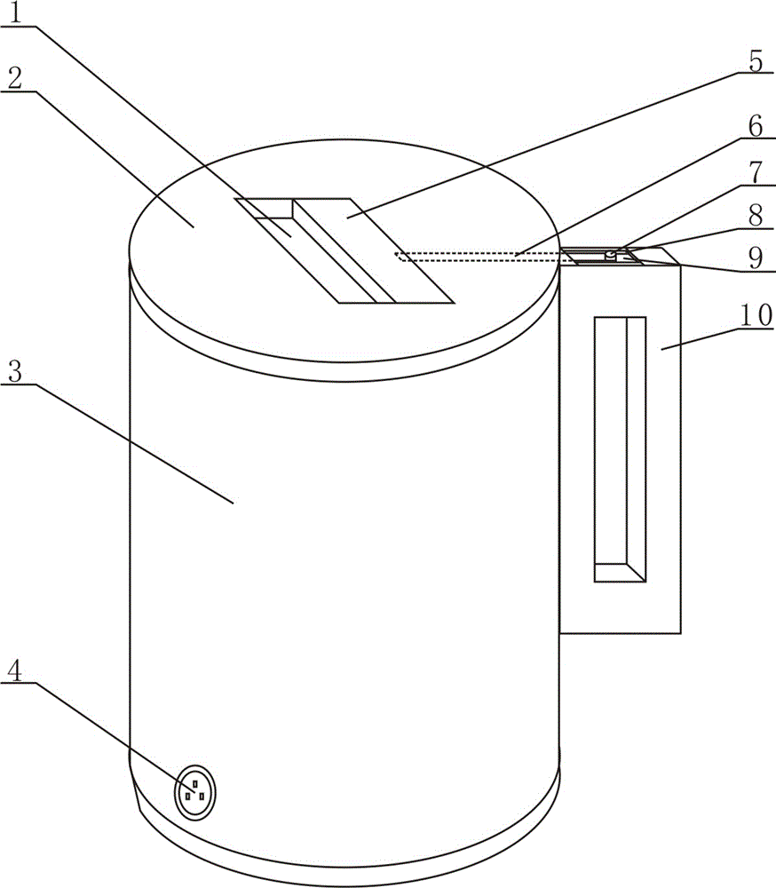 Wax sealing single-body containing device of spina gleditsiae branches