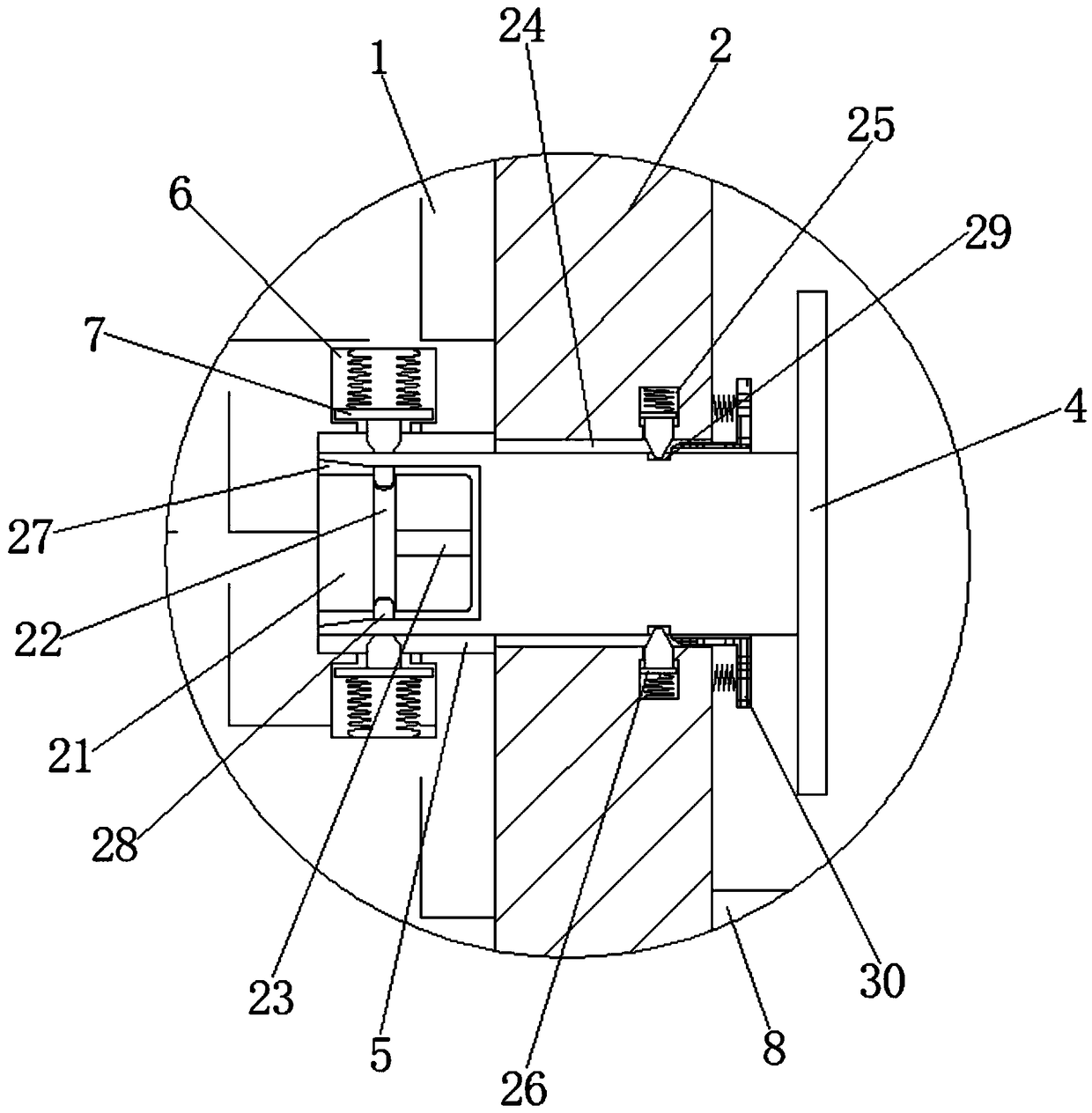 Combustion chamber combustion temperature measuring system based on laser radar