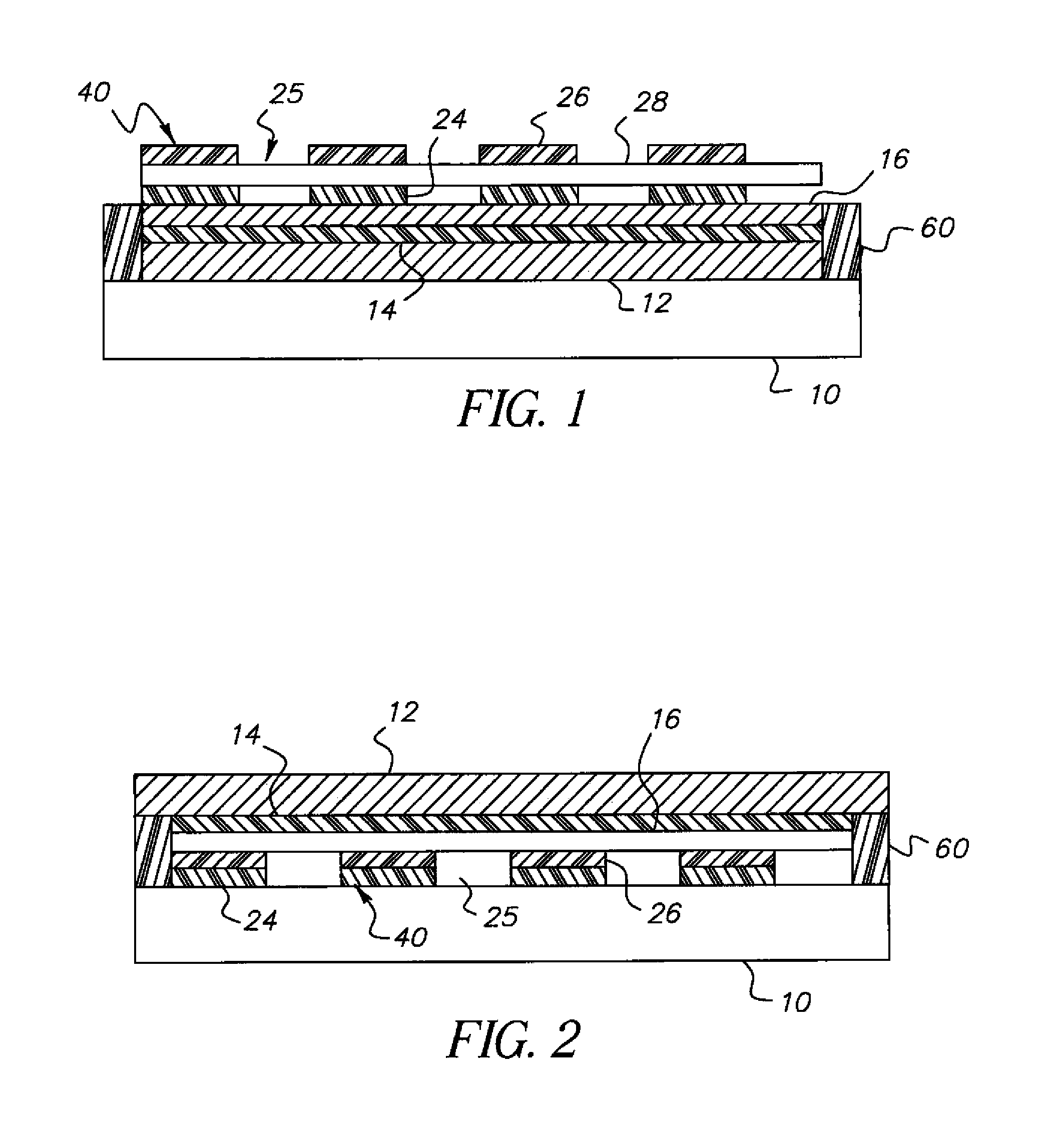 OLED device having improved contrast