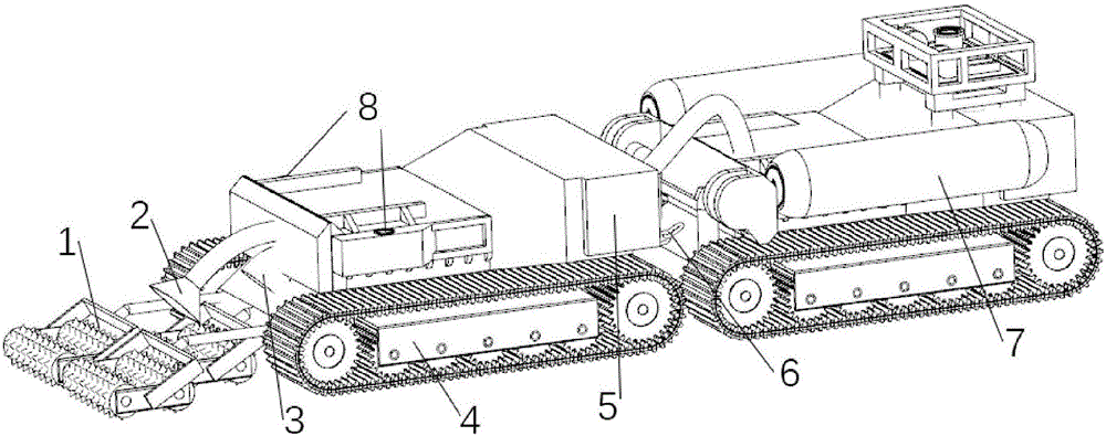 Deep-sea cobalt crust mining truck