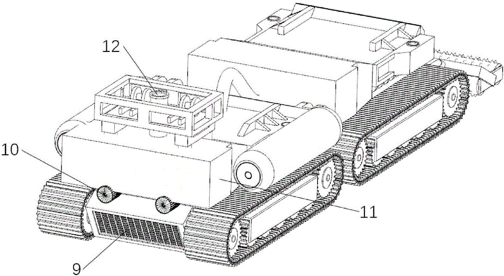 Deep-sea cobalt crust mining truck