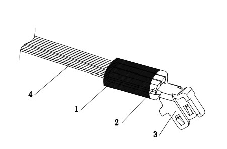 Coil panel terminal