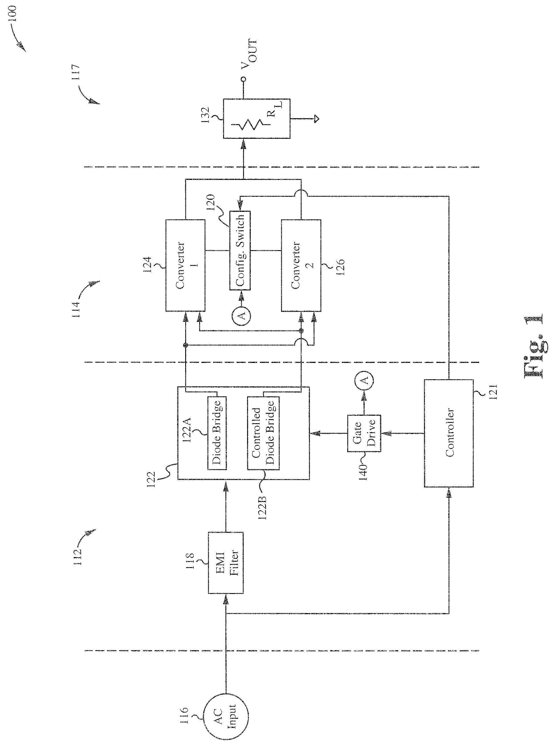 Line switcher for power converters