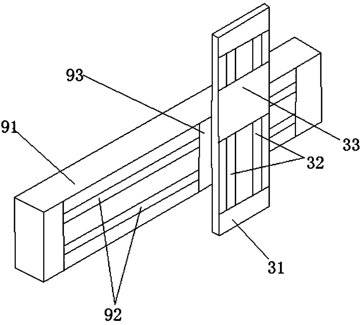 Device and method for one-way vertical laser cutting cracking groove of automobile connecting rod