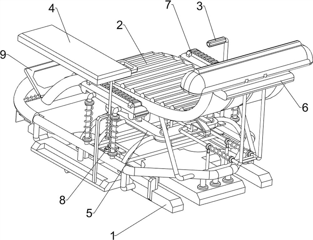 Medical multidirectional abdomen massage device