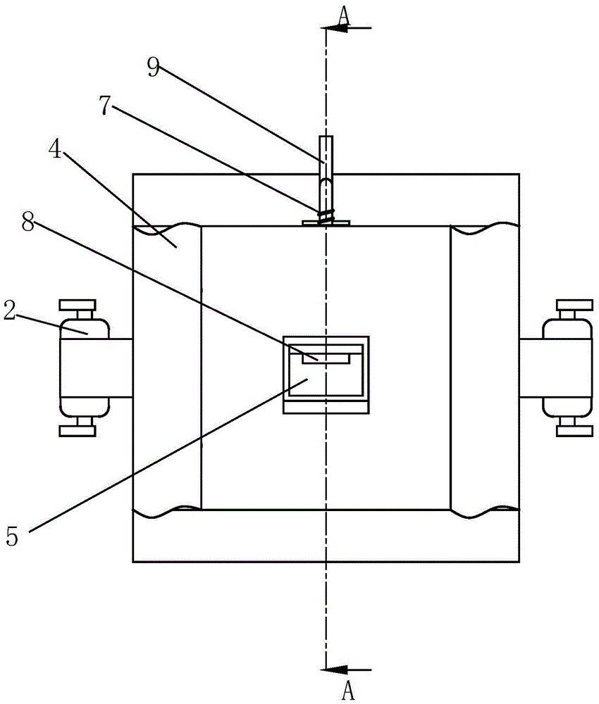 Brick falling machine for hollow brick leveling device