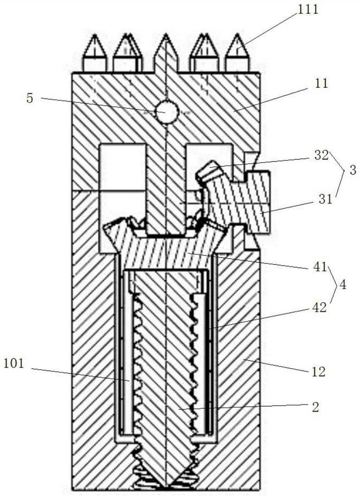 Vertically implanted artificial vertebral body