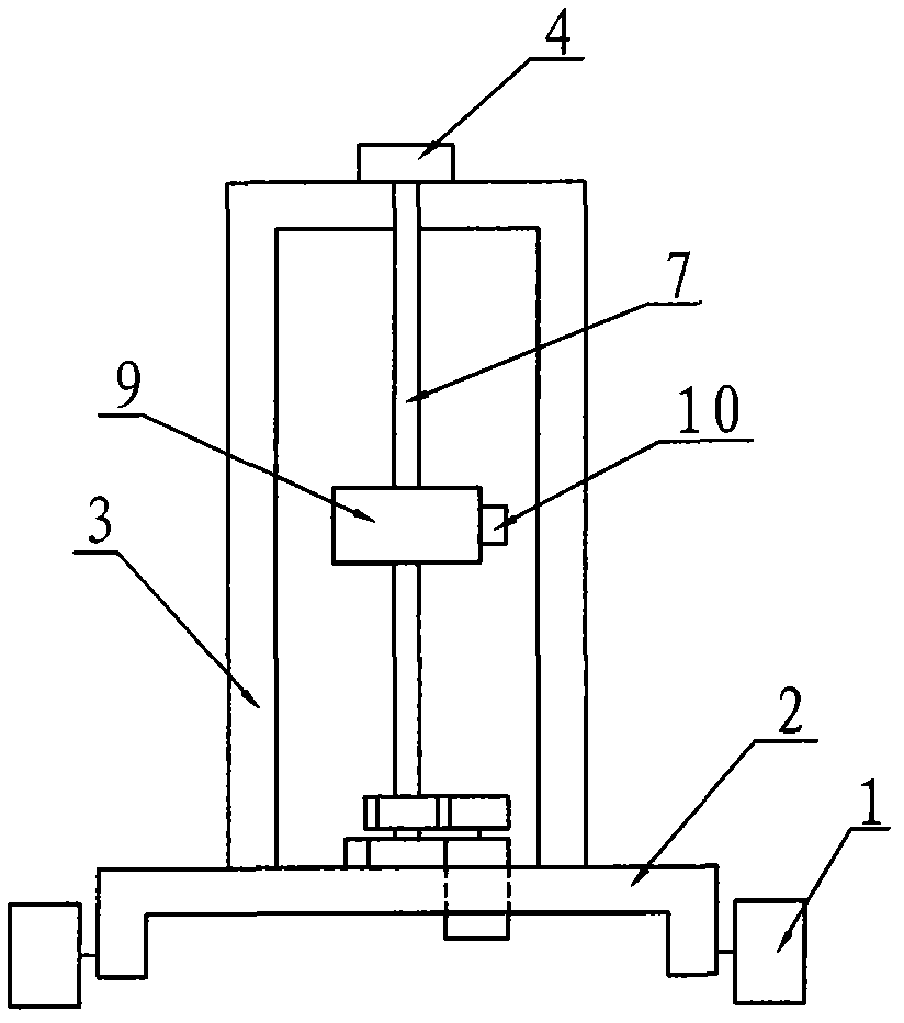 Single-sweep irradiance test support for ultraviolet aging test box