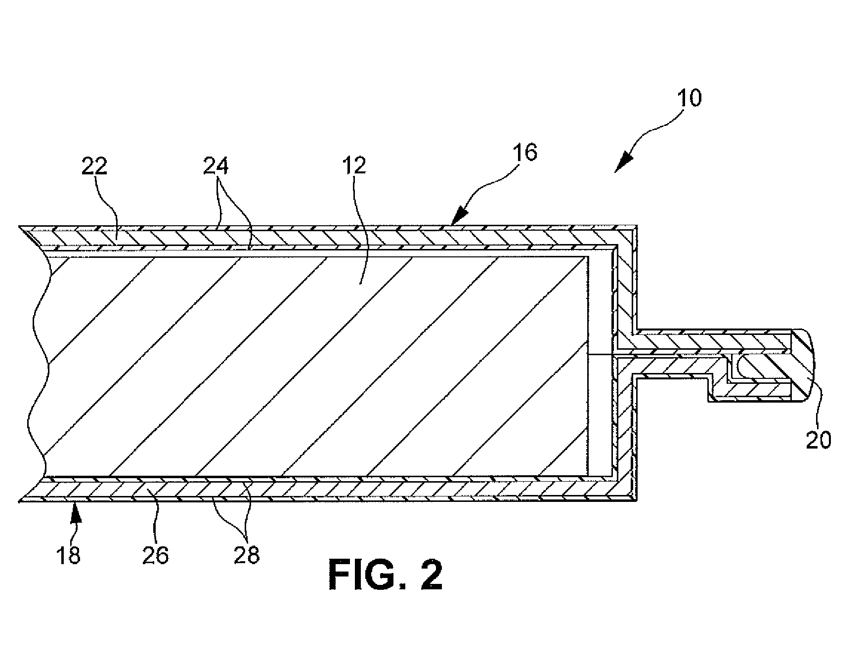 Extended range electric vehicle battery cell packaging for pouch design