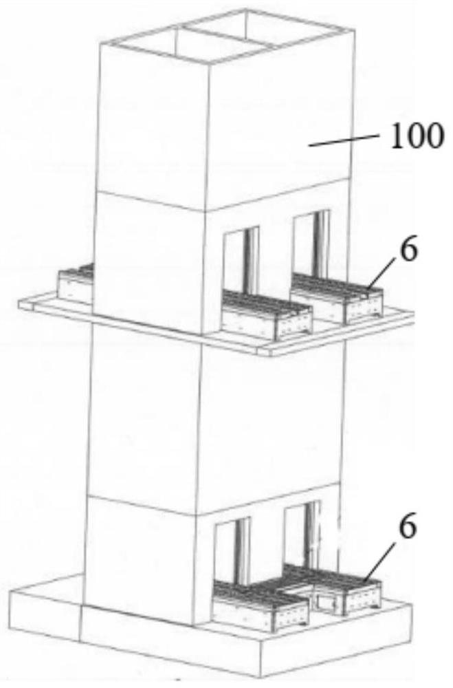 Warehouse material lifting and conveying device