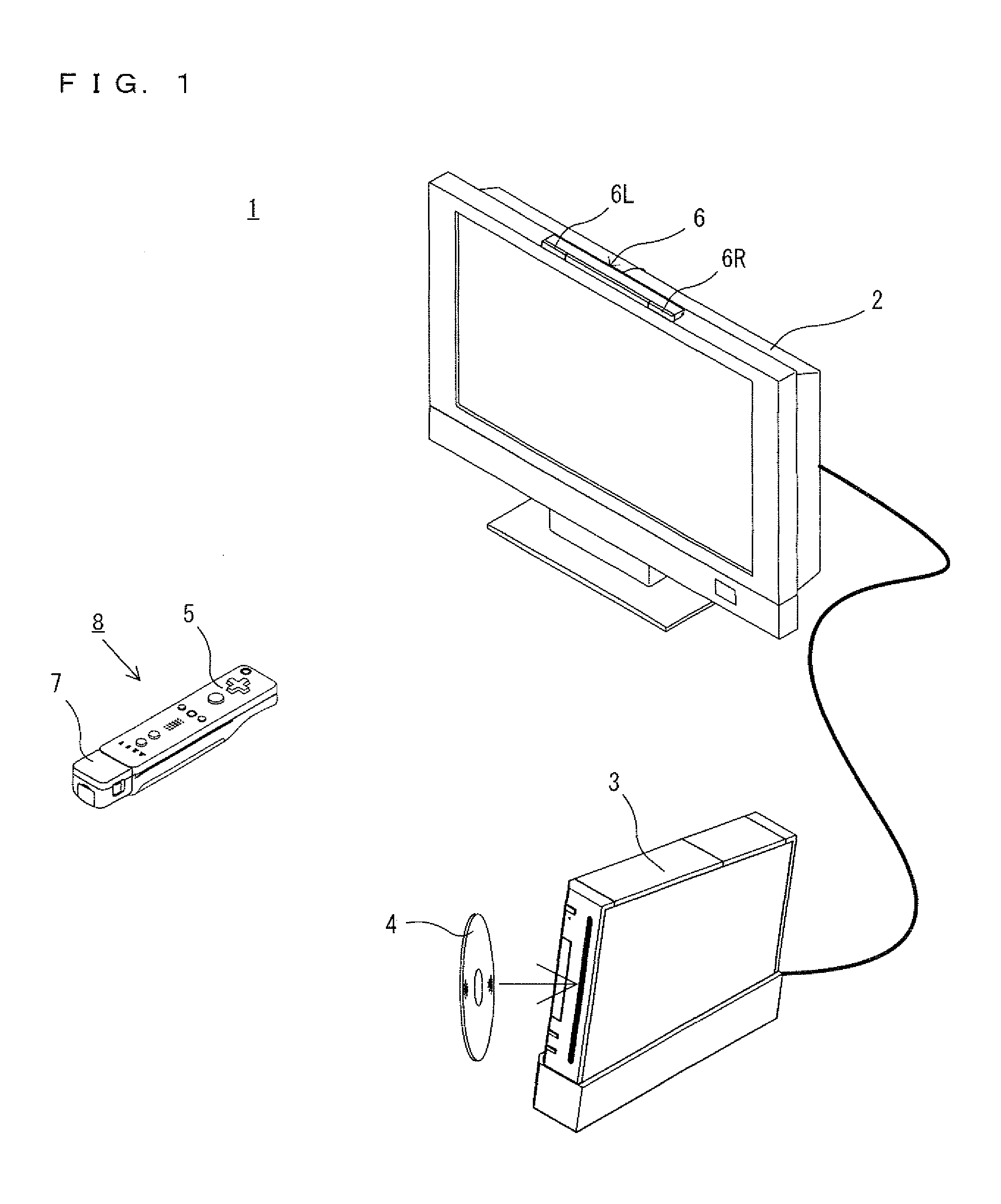 Moving an object in a virtual space based on motion detecting signals