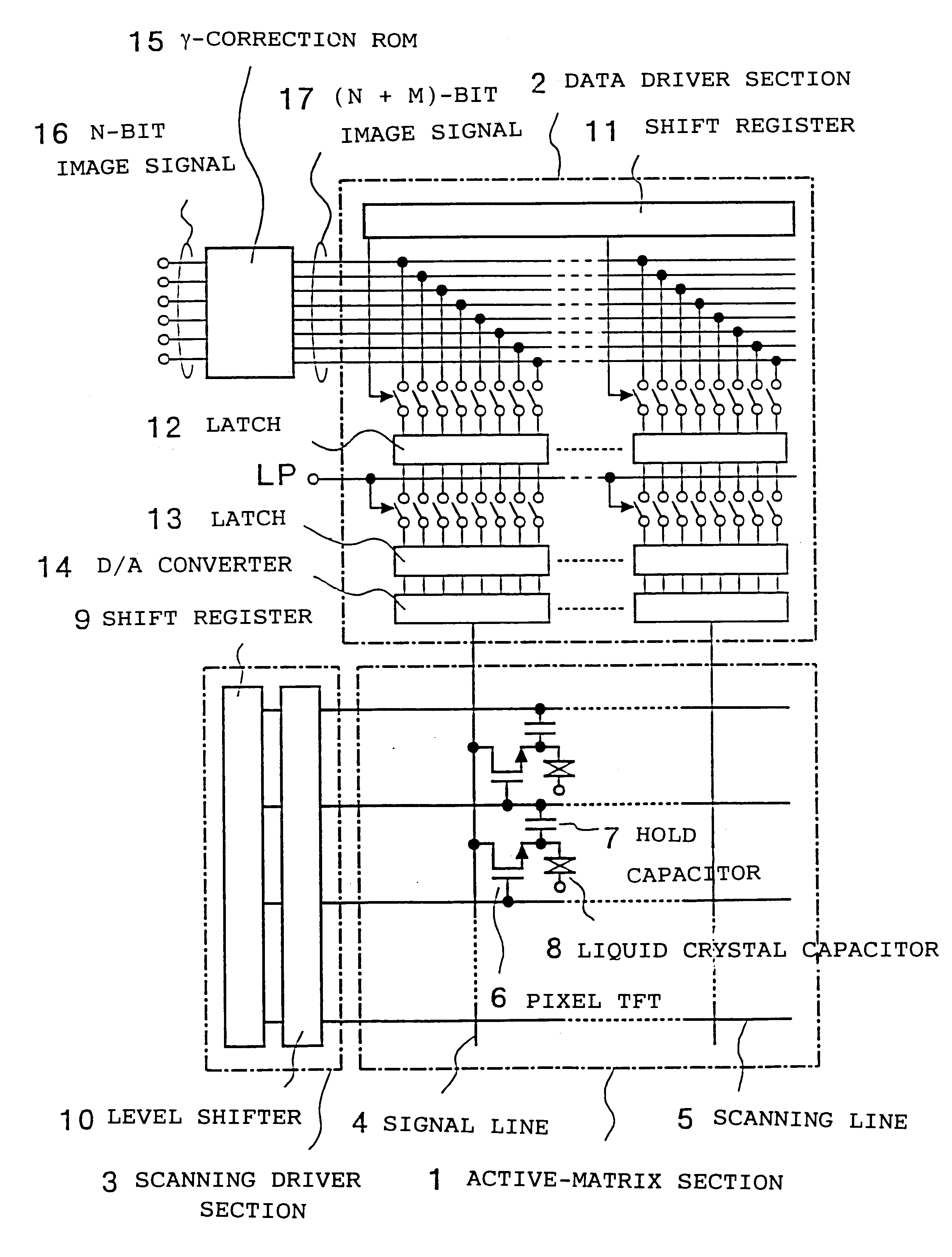 Liquid crystal display apparatus, driving method therefor, and display system