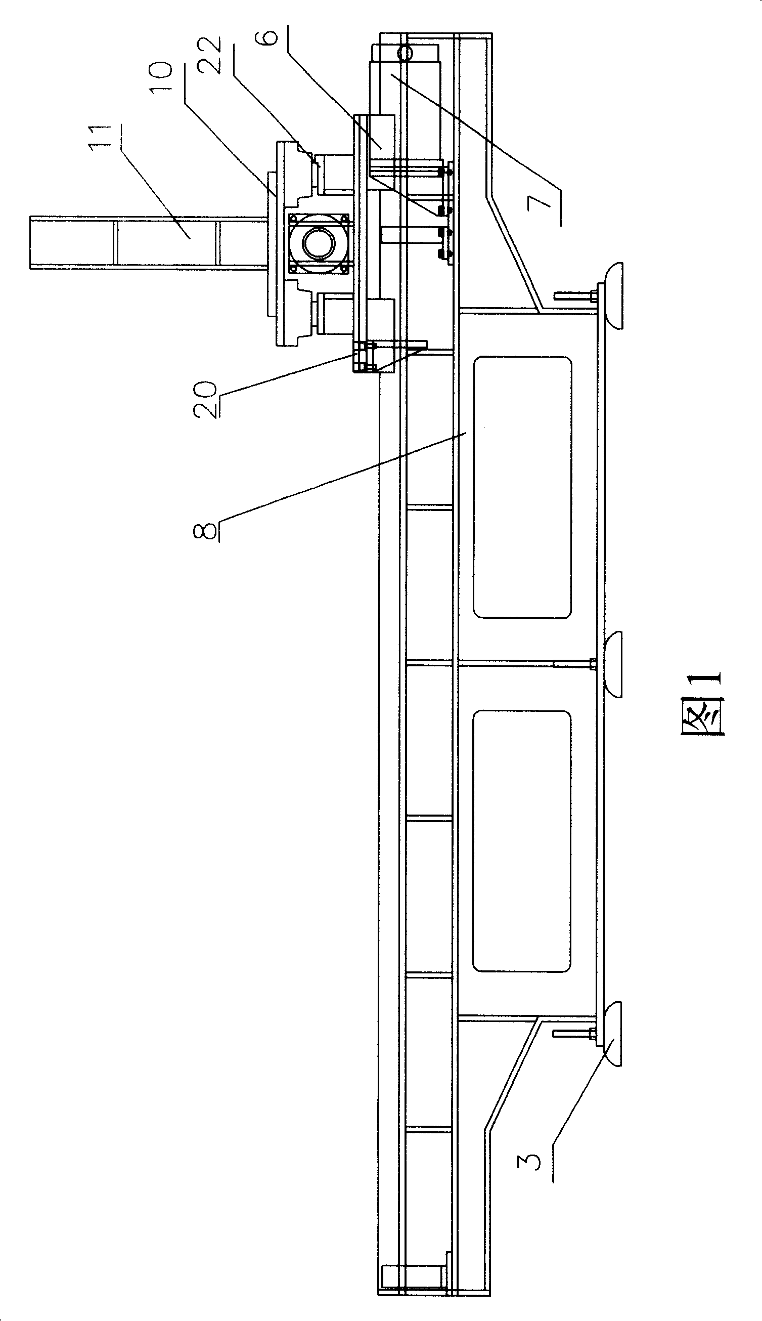 Laser cladding powder spraying machine