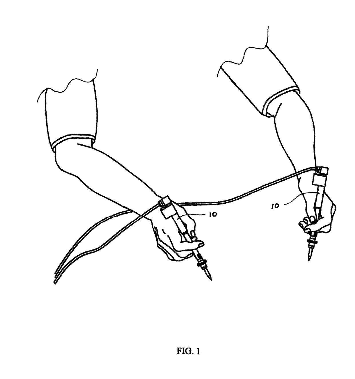 Test instrument probe with a pointed tip that is also capable of gripping