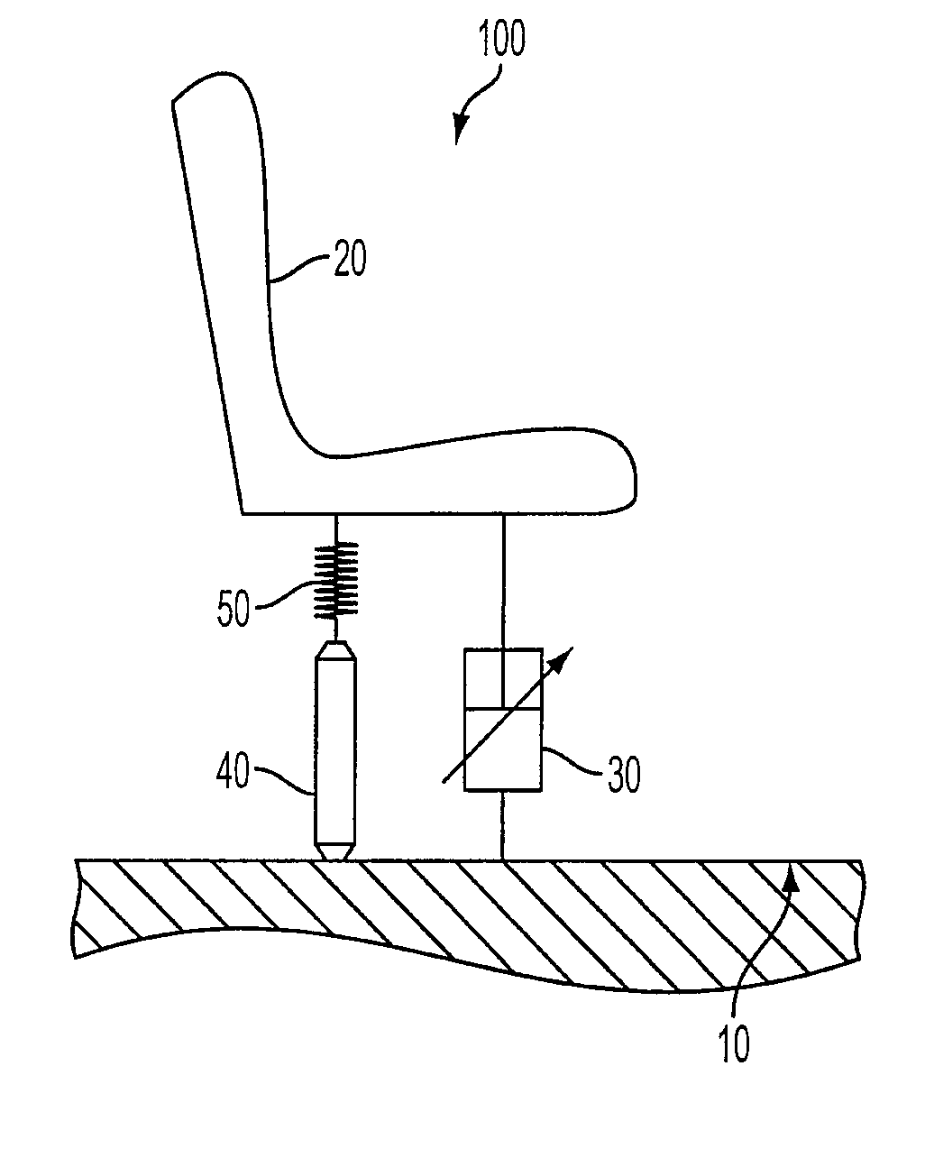 Adaptive energy absorption system for a vehicle seat