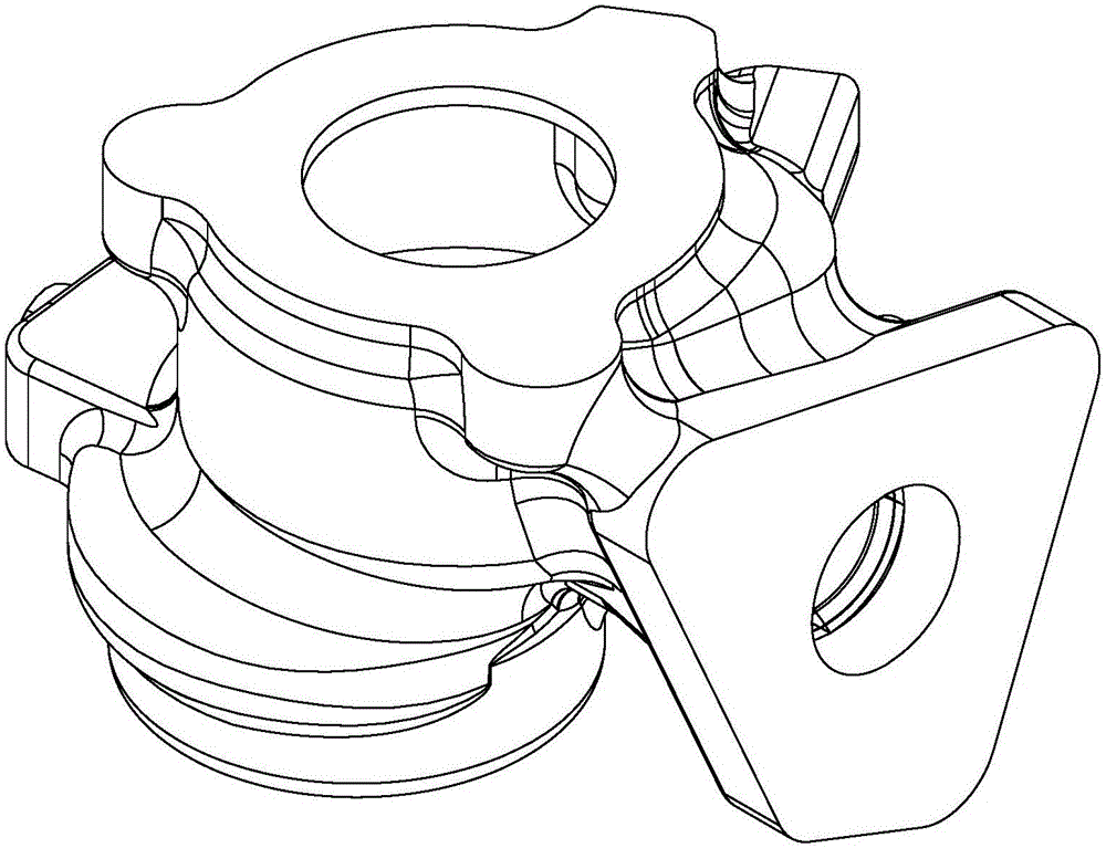 Positioning tool for volute air outlet machining